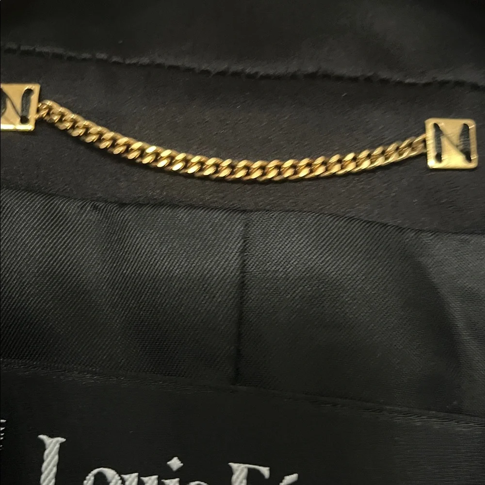 Louis Feraud Black Blazer with Gold Buttons - Picture 8 of 16